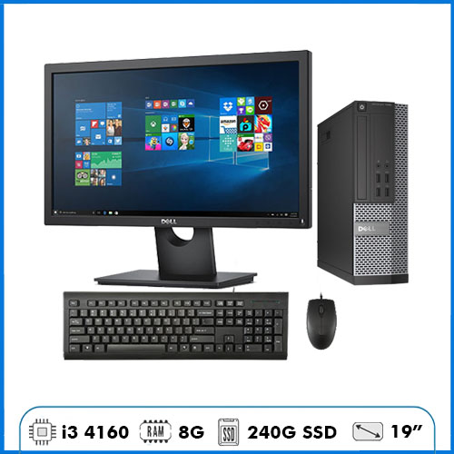 PC Dell Inspiron 9th DF9100 - Core i3 9100F | 4G | 128G SSD | 19