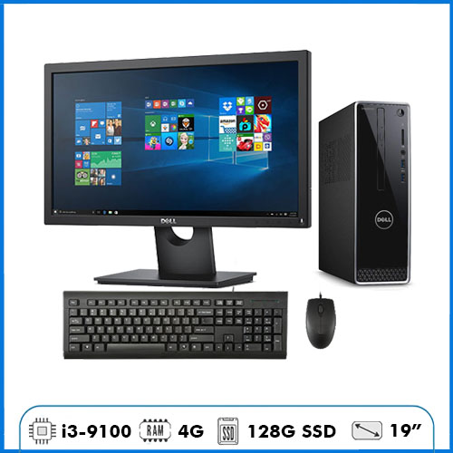 PC Dell Inspiron 9th DF9100 - Core i3 9100F | 4G | 128G SSD | 19